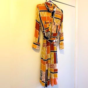 Anthropologie The Odell’s 2X Belted 60s Mod Dress (Flaw!)